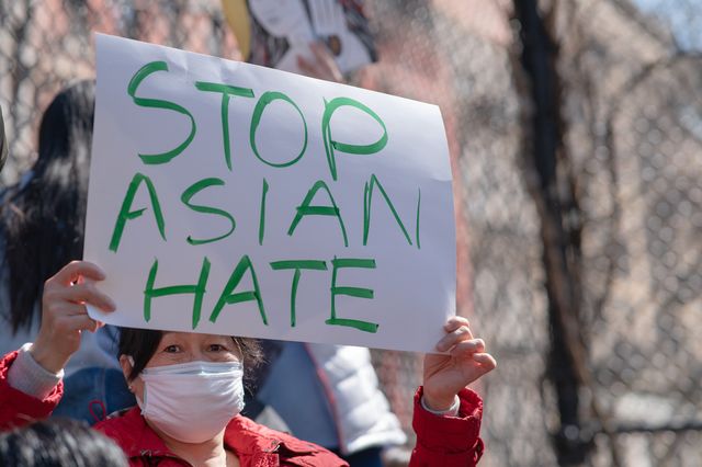 Hundreds of people rallied March 21st, 2021 in New York City to show support for the Asian community and take a stand against hate crimes.